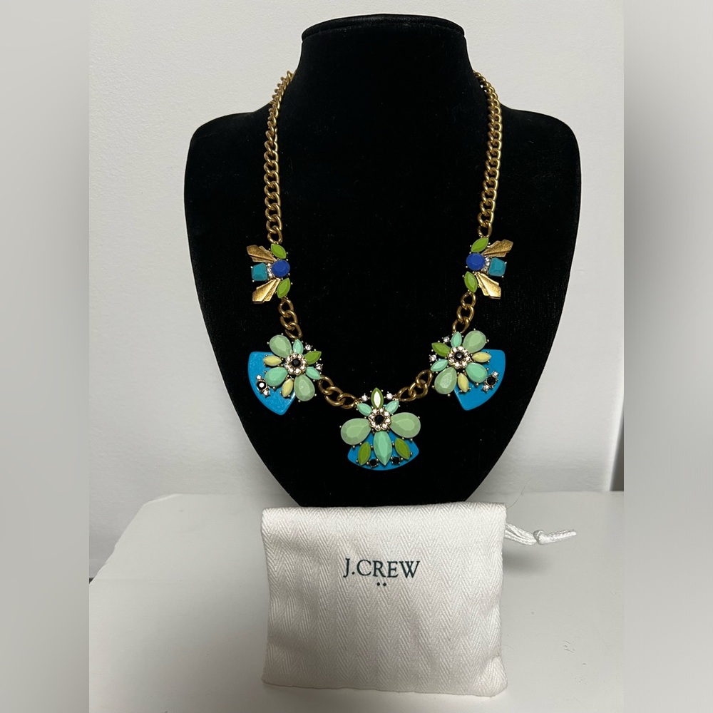 #8- EUC J. Crew Bib/Wreath/Statement Necklace